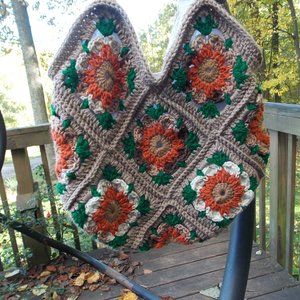 Autumn Granny Square Bag